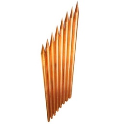 SSMELE Varilla de Acero con Recubrimiento de Cobre Diámetro 1/2" de 1.5 m de Largo (1 Pieza).