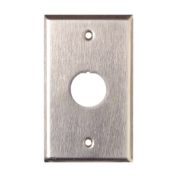 [XFP-S-01-SS] Placa de Pared Reforzada, de Acero Inoxidable, Para Uso Industrial, de 1 Puerto | XFP-S-01-SS