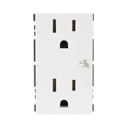 [SM-2TC-B] Módulo Dúplex de Contactos Eléctricos 10A 127V Color Blanco / Compatible con Cajas para Pavimento SM-CPAV-2 y SM-CPAV-4 / Requiere Adaptador SM-ADAP-FP para Fijación / Modelo 25424-30 | SM-2TC-B