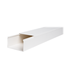 [TMK-4577] Canaleta TMK-4577 en PVC Blanco Autoextinguible: Solución Segura y Estética para Entornos Interiores, con Gran Capacidad de Resguardo de Cables, Medidas : 45 mm x 77 mm x 2.5 m (5500-01250) | TMK-4577