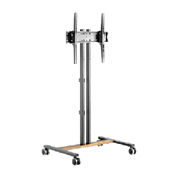 [FS47-44T-01W] Soporte Móvil para Pantalla | Compatibilidad VESA 200x200 hasta  600x400 / Ruedas con Frenos / Ajuste de Altura y Ángulo / Soporte para TV de hasta 55 Pulgadas / Capacidad de Peso 35 kg | FS47-44T-01W