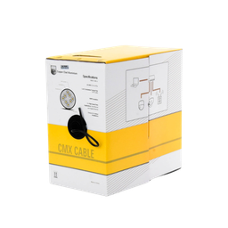 [EP-CAT-5E-V2B] Bobina de Cable de 305 Metros (1000 Pies) Cat5e, Aleación de Cobre y Aluminio (CCA), Color Negro, Uso Interior | EP-CAT-5E-V2B