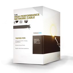 [PRO-CAT-6B] Bobina de Cable de 305 Metros (1000 Pies) Cat6 Aleación de Cobre y Aluminio (CCA), Color Negro Versión Económica. Uso en Interior. | PRO-CAT-6B