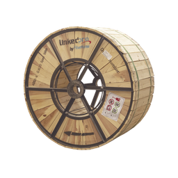 [OC-ADSS-24C-S100/4KM] Carrete de 4 km de Fibra Óptica Aérea (ADSS) G.652D, Monomodo de 24 Hilos, Exterior, Span 100, Loose Tube | OC-ADSS-24C-S100/4KM