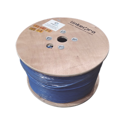 [PRO-CAT-6-PLUS/1000M] Bobina de 1000 Metros (3280.84 Pies) Cable Cat6+ Calibre 23 Alto Desempeño, ETL, UL, Color Azul, Super Flexible, de 1000 Metros (3280.84 Pies), para Aplicaciones de CCTV, Video HD, y Redes de Datos | PRO-CAT-6-PLUS/1000M