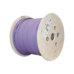 [9T7L4-E10] Bobina de Cable Blindado S/FTP de 4 Pares, Cat7A, Inmune a Ruido e Interferencias, LS0H (Bajo Humo, Cero Halógenos), Color Violeta, 305 Metros (1000 Pies) | 9T7L4-E10