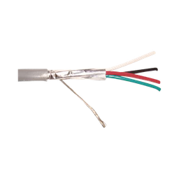 [9239/1000] Caja de 305 Metros (1000 Pies) / 4 X 22 AWG / Blindado / CMR, Color Gris. Aplicaciones en Sistemas de Audio, Alarmas y Control de Acceso. | 9239/1000