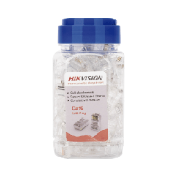 [DS-1M6UA-15U] Bote con 100 Piezas de Plug Modular RJ45 / Cat 6 / Chapado en Oro a 15 Micras / Sin Blindaje / Facil Instalación / Uso Interior / Soporta Norma TIA-568B / Cumple con RoHS 2.0 | DS-1M6UA-15U