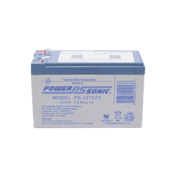 [PS-1270-F2] Batería 12V, 7AH, Para Respaldo, Tecnologías AGM/VRLA, 5 Años Vida Útil, Terminales F2, Reconocida UL | PS-1270-F2
