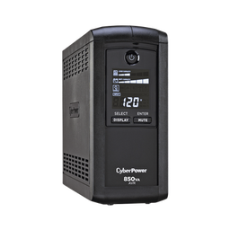 [CP850AVRLCDA] UPS de 850 VA/510 W, Topología Línea Interactiva, Entrada 120 Vca NEMA 5-15P, Tipo Mini Torre, Con 9 Tomas NEMA 5-15R | CP850AVRLCDA