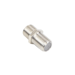 [RFF-1476] Adaptador Barril para 75 Ohm, de Conector F Hembra a F Hembra, Níquel/ Estaño/ Polietileno. | RFF-1476