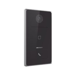 [DS-KV6133-ME1] Frente de Calle METALICO PoE / Ángulo 129°H / NO requiere Monitor / PoE Estandar / IP65  / Apertura desde Hik-connect / Soporta 1 Departamento / Soporta Tarjetas Mifare / 1 Salida Relay | DS-KV6133-ME1