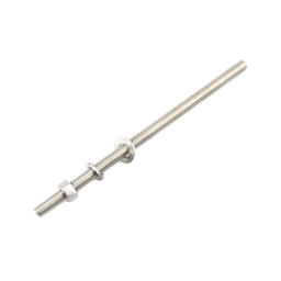 [CH-50] Kit de 10 Varillas Roscadas de 3/8 x 5 in, con Arandelas Planas, Arandelas de Seguridad y Tuercas. | CH-50