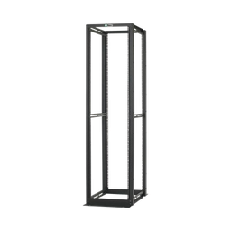 [R4P] Rack de Cuatro Postes Estándar de 19", Rieles Numerados y Roscados #12-24, Profundidad Máxima de 30 in, 45 Unidades de Rack, Color Negro | R4P