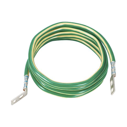 [GJ6144UH] Jumper para Aterrizar Equipos, 6 AWG, con Terminal Doblada a 45 Grados, Para Conexión a Tierra y Terminal Recta Para Equipos, 3.6 m de Largo | GJ6144UH