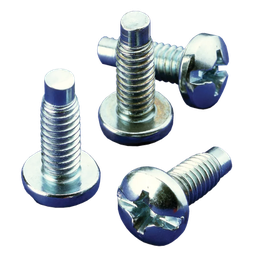 [AS1032B] Kit de 20 Tornillos #10-32 x 0.75, Para Uso con Rieles de Tornillo Directo o Tuerca Enjaulada, de Acero, Color Negro | AS1032B