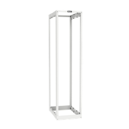 [AR4PWH] Rack de Cuatro Postes Estándar de 19", Rieles Roscados #12-24, Profundidad Ajustable de 23 a 42 in, 45 Unidades de Rack, Color Blanco | AR4PWH