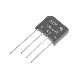 [KBL-406G] Puente Rectificador de Silicio, 4 Amp. 600 Volt, Fase Sencilla, Encapsulado KBL. | KBL-406G