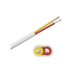 [B7W14T-20-100] Rollo de cable plano grado marino calibre 14, de 2 conductores (rojo y amarillo) de 100 pies (30.48 m). | B7W14T-20-100