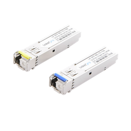 [LP-SFP-BD-1G-10] Transceptores Ópticos Bidireccionales SFP (Mini-Gbic) / Monomodo 1310 & 1550 nm / 1.25 Gbps / 1000BASE-BX / Conector LC/UPC Simplex / DDM / Hasta 10 km / 2 Piezas | LP-SFP-BD-1G-10