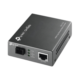 [MC111CS] Convertidor Fibra Óptica WDM Monomodo / 1 puerto RJ45 10/100 Mbps / 1 puerto SC/UPC 100 Mbps /  Hasta 20 Km / Para su Funcionamiento Requiere el Modelo MC112CS / Plug and Play | MC111CS