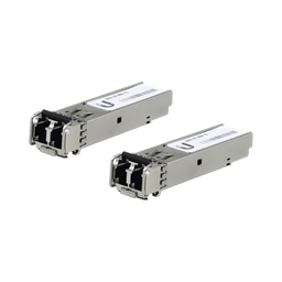 [UF-MM-1G] UFiber Módulo SFP, transceptor MiniGibic MultiModo 1.25 Gbps, distancia 550m, conectores LC, paquete de 2 piezas | UF-MM-1G