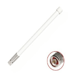 [TXPANT2458Q10VNM] 1 Antena Omnidireccional / Doble Banda 2.4 GHz y 5 GHz / Ganancia 7 dBi (2.4 GHz) y 10 dBi (5 GHz) / Exterior / Polarización Vertical / Conector N Macho | TXPANT2458Q10VNM