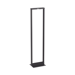 [R2P] Rack de Dos Postes Estándar de 19 in, Rieles Numerados y Roscados #12-24, Fabricado en Aluminio, 45 Unidades de Rack, Color Negro | R2P