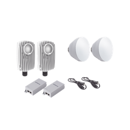 [C6XPTPKIT2] Kit de 2 radios C6X con 2 antenas de (16 dBi), rango de frecuencia extendida (5.1 a 6.4 GHz),  incluye inyector POE, cable de alimentación y 2 FLEXIMOUNT-XL para alineación | C6XPTPKIT2