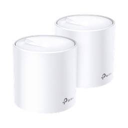 [DECOX20-2PACK] Kit 2 Routers Inalámbricos MESH Interior para Hogar / Doble Banda Wi-Fi 6 AX1800 Mbps / 2 Puerto Gigabit WAN/LAN / 2 Antenas Internas / Administración Mediante la App Deco (iOS, Android) / Protección HomeShield | DECOX20-2PACK