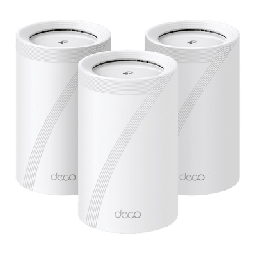 [DECO-BE65-3PACK] KIT 3 Routers Inalámbrico MESH Interior para Hogar / Triple Banda Wi-Fi 7 BE9300 Mbps / 2 Puerto 2.5 Gigabit WAN/LAN / 4 Antenas Internas / Operación Multi-Link MLO / Administración Mediante la App Deco (iOS, Android) / HomeShield | DECO-BE65-3PACK