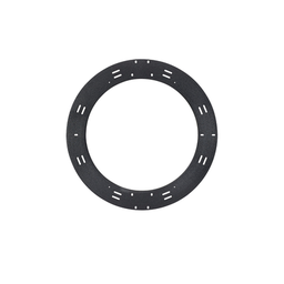 [WMFS24] Raqueta de Almacenamiento y Gestión de Holgura Para Cables, de 60.96 cm (24 Pulgadas) de Diámetro, Instalación en Pared o en Rack, Incluye 8 Cintas de Contacto de 30.48 cm (12 Pulgadas), Color Negro | WMFS24