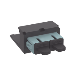 [CMDAQSCZBL] Módulo Acoplador SC Duplex, para Fibra Óptica Multimodo OM3/OM4, Tipo Mini-Com, Color Aqua | CMDAQSCZBL