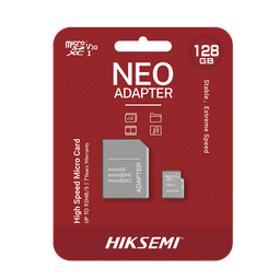 [HS-TF-C1/128G/NEO/A] Memoria microSD con Adaptador Ideal para Celular o Tablet / 128 GB / Multipropósito / Clase 10 / 92 MB/s Lectura / 50 MB/s Escritura | HS-TF-C1/128G/NEO/A