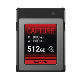 [HS-CFE-E300/512G] Memoria CFexpress tipo B / Clase 10 de 512 GB / Especializada para Cámaras de Fotografía y Video  / 1800 MB/s Lectura / 1700 MB/s Escritura | HS-CFE-E300/512G
